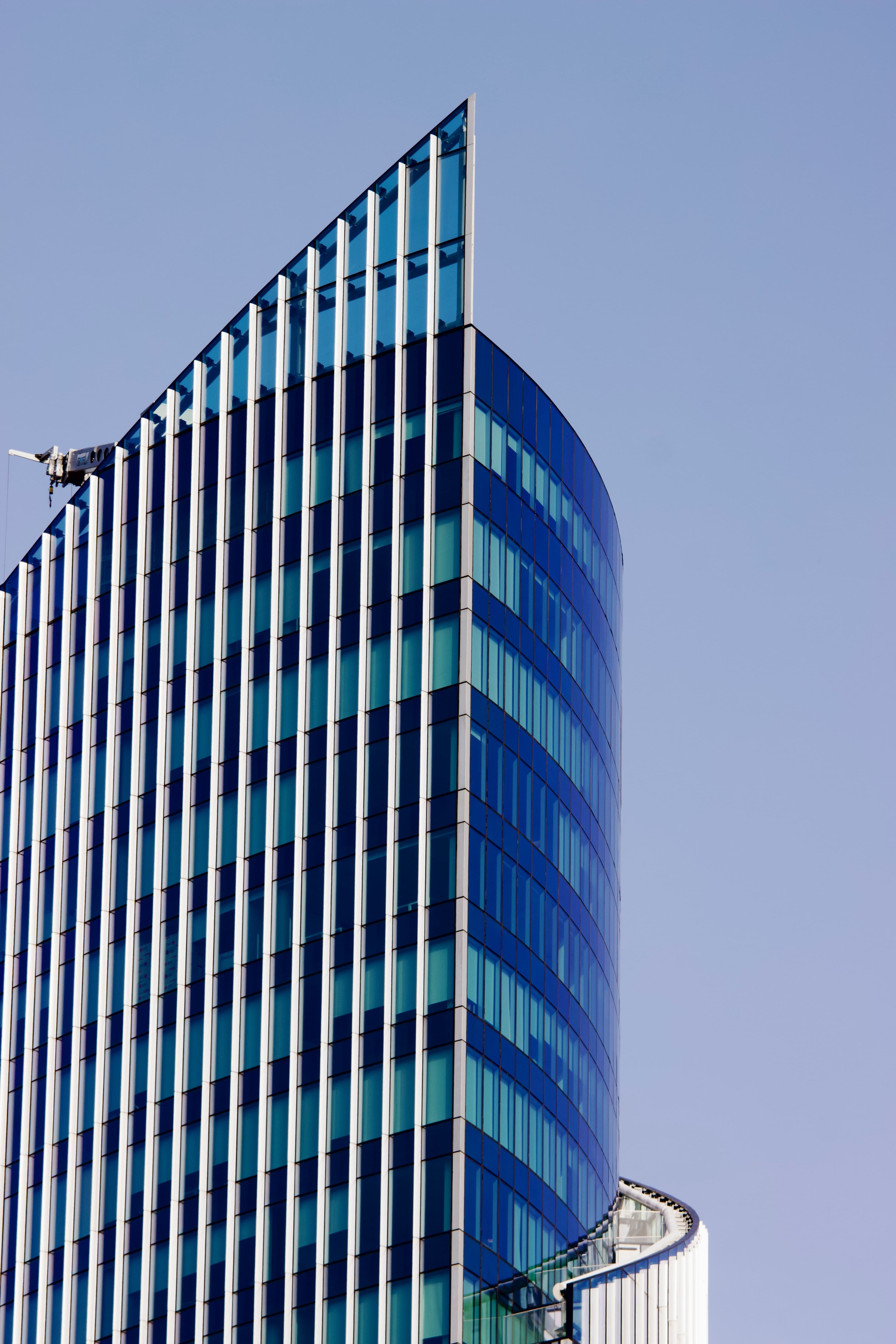 Modern glass office tower