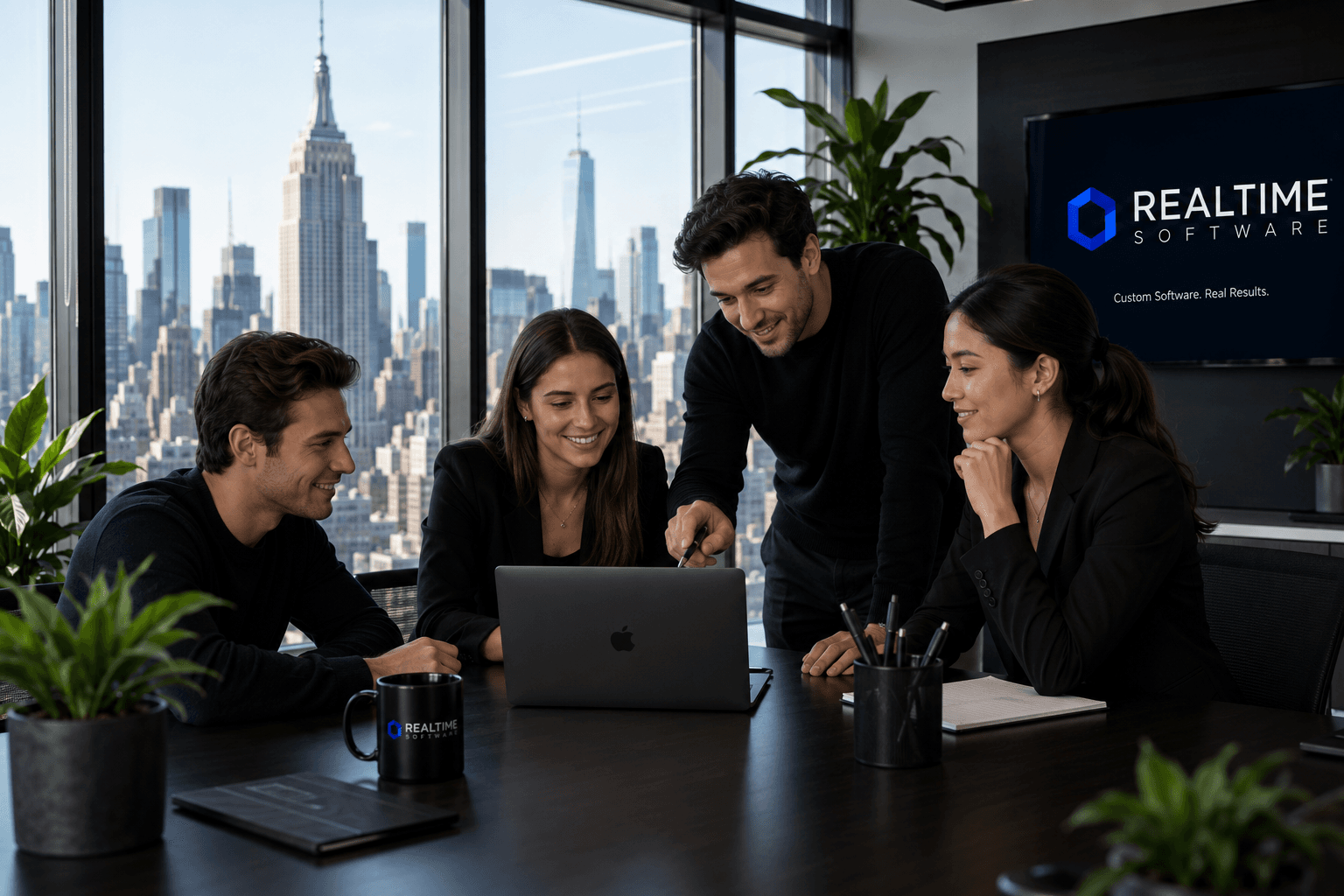 Realtime Software engineering team collaborating